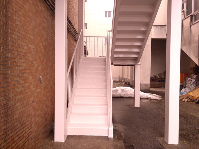 富山県立富山工業高等学校屋外階段改修工事